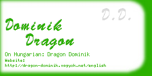 dominik dragon business card